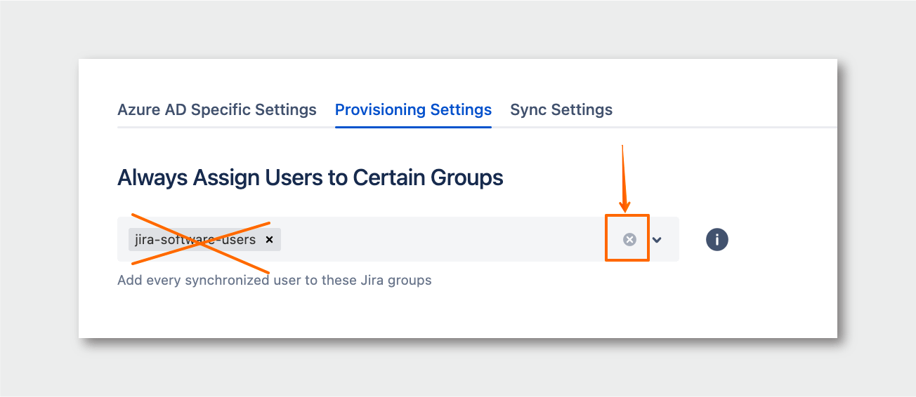 removing the access group from the default assignment
