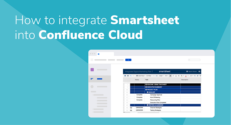 How to integrate Smartsheet into Confluence Cloud