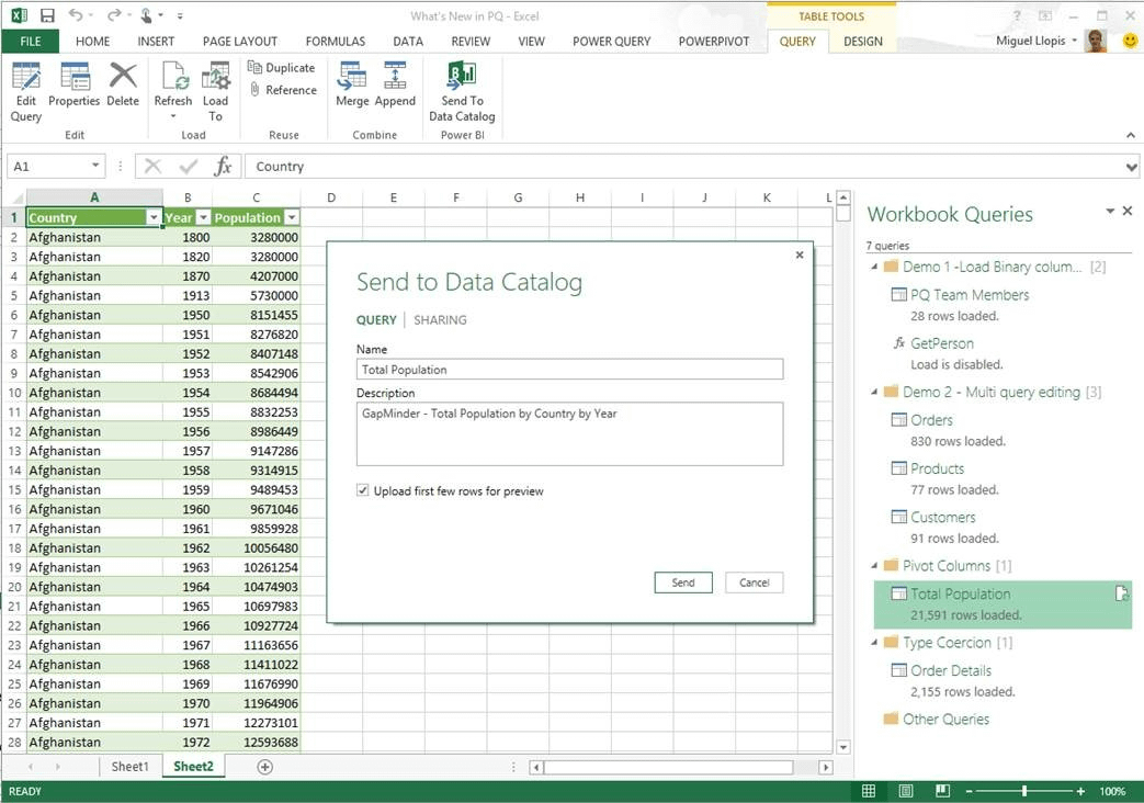 Excel connection with Power BI