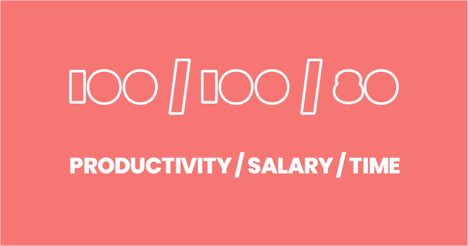 The 100/100/80 approach to the 4-day week assumes you can have the same productivity and should earn the same salary in 20% less time