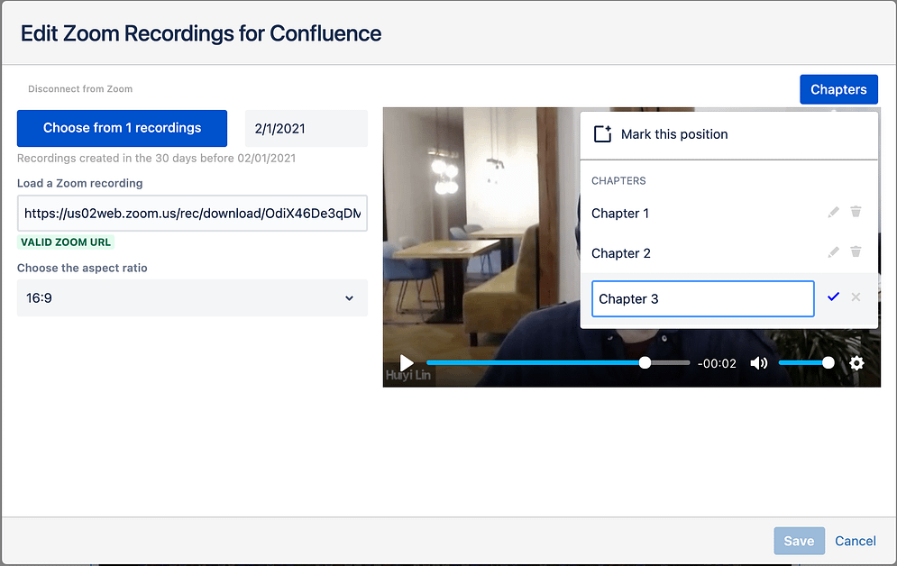 How to Publish Zoom Recordings in Confluence Cloud screenshot