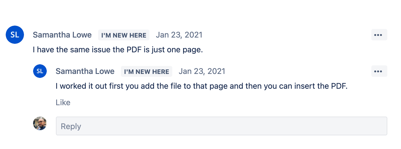 can't insert pdf in Confluence