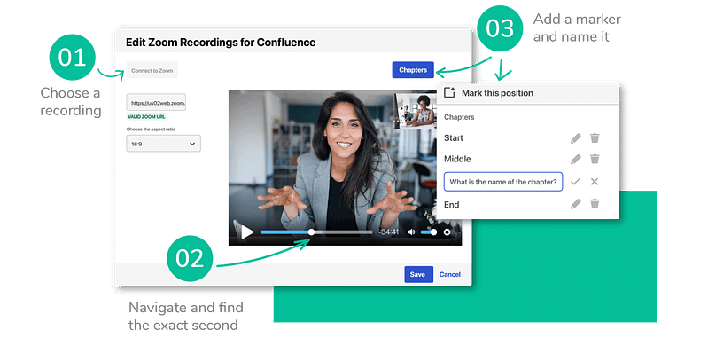 Insert Zoom recordings in Confluence
